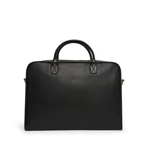 Leatherology Harwood Weekender Full Grain Leather Duffle Bag / Black Onyx